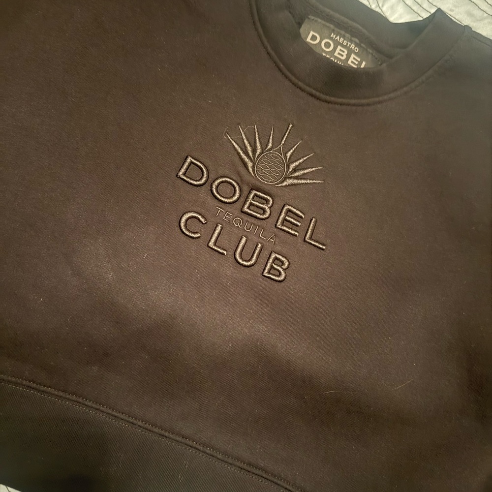 limited edition double tequila crop sweatshirt
